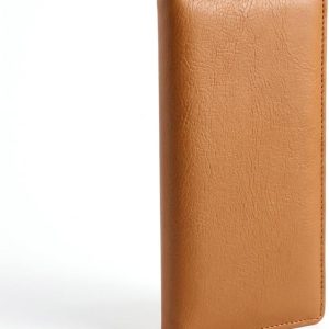 Slim Soft-Leather Long — Tan