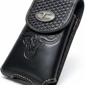 Longhorn Basketweave Holster — Black