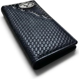 Rodeo Basketweave Long — Bull Rider · Black