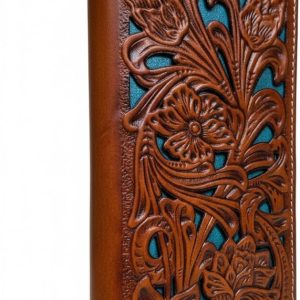 Laser-Cut Floral Long — Brown & Brown