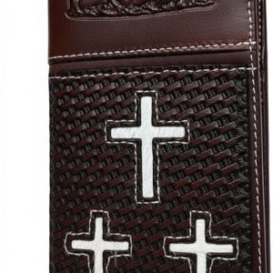Triple Cross Basketweave Long — Coffee