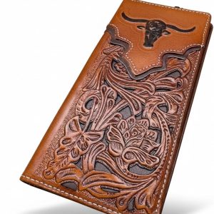 Longhorn Floral Long — Brown & Coffee