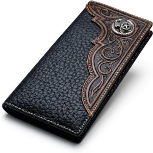 Concho Tooled-Inlay Long — Texas Star · Black