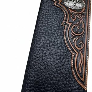 Rodeo Tooled-Corner Long — Longhorn · Black