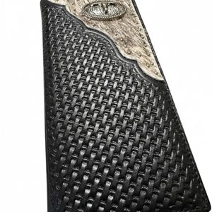 Basketweave Longhorn Rodeo — Black