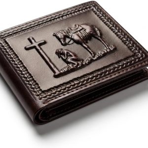 Praying Cowboy Bifold — Coffee