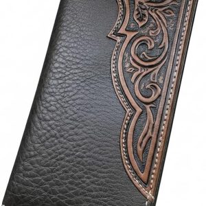 Rodeo Tooled-Corner Long — Longhorn · Brown
