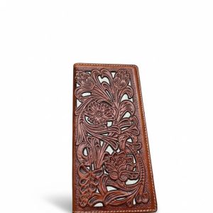 Laser-Cut Floral Long — Brown