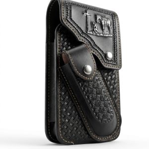 Praying Cowboy Holster with Knife Sheath — Black