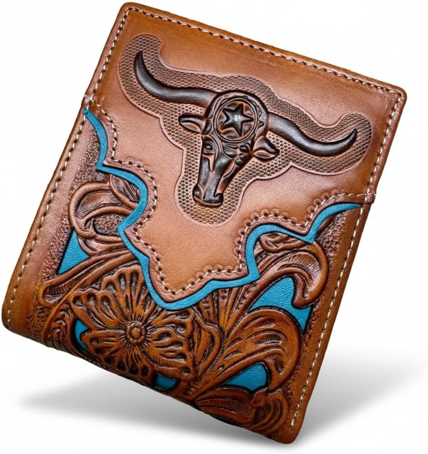 Longhorn Floral Bifold