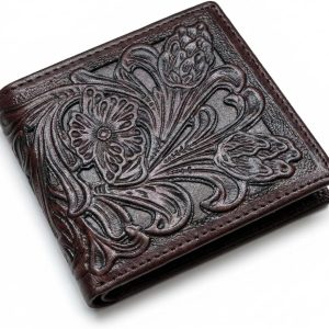 Laser-Cut Floral Bifold — Coffee & Coffee