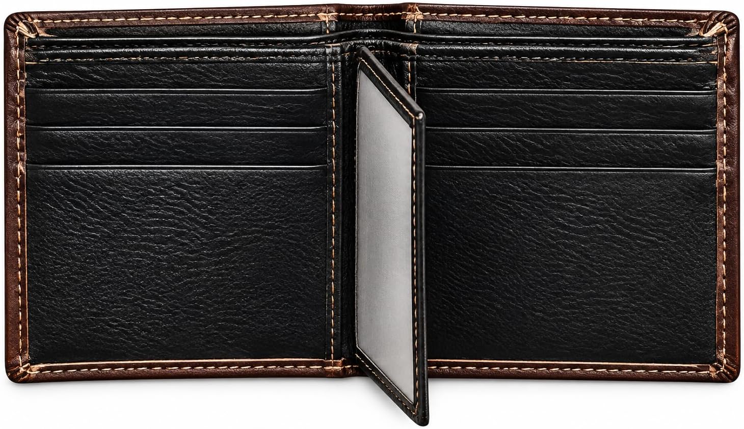 Embossed Four Aces Poker Bifold — Brown