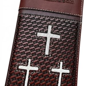 Triple Cross Basketweave Long — Brown