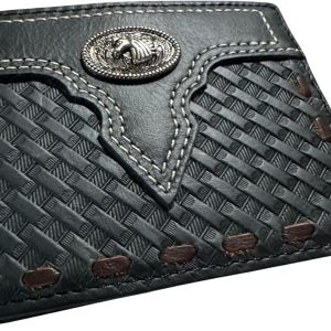 Concho Basketweave · Laced — Concho · Black