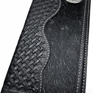 Rodeo Basketweave Long — Cowhide Yoke · Black