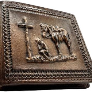 Praying Cowboy Bifold — Brown