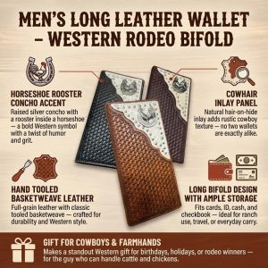 Rodeo Basketweave Long — Rooster H · Black