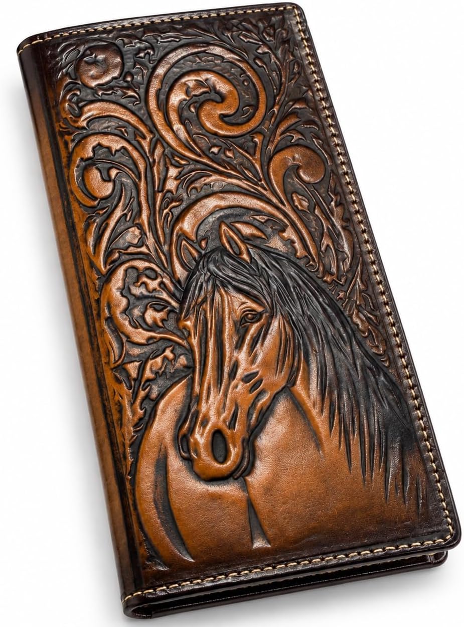 Embossed Horse Long — Faded