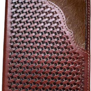 Rodeo Basketweave Long — Rooster Hair-On · Brown