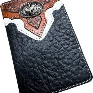 Bull Rider Tri-Fold — Black