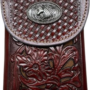 XXL Laser-Cut Floral Holster — Burgundy