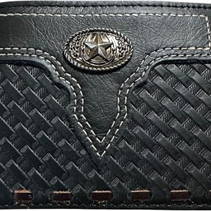 Concho Basketweave · Laced — Star · Black
