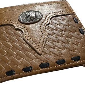 Concho Basketweave · Laced — Praying Cowboy · Brown