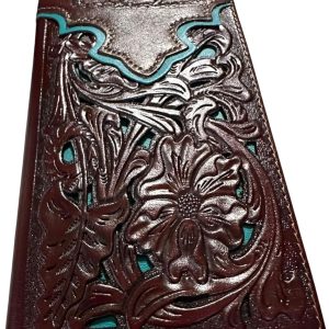 Praying Cowboy Laser-Cut Long — Coffee & Teal