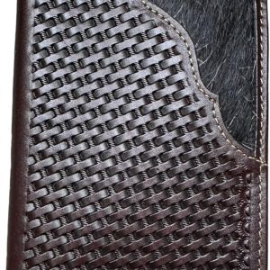 Rodeo Basketweave Long — Rooster Concho · Coffee