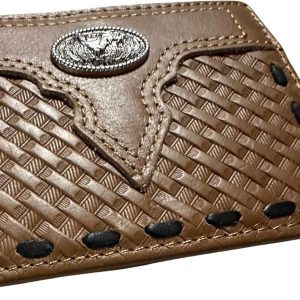 Concho Basketweave · Laced — Rooster · Brown