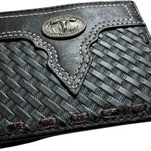 Concho Basketweave · Laced — Longhorn · Black