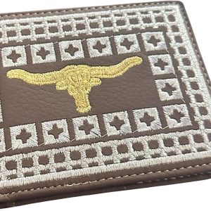 Embroidered Longhorn — Coffee