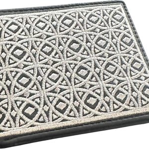Embroidered Medallion — Black