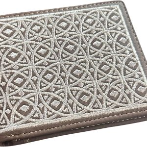 Embroidered Medallion — Coffee