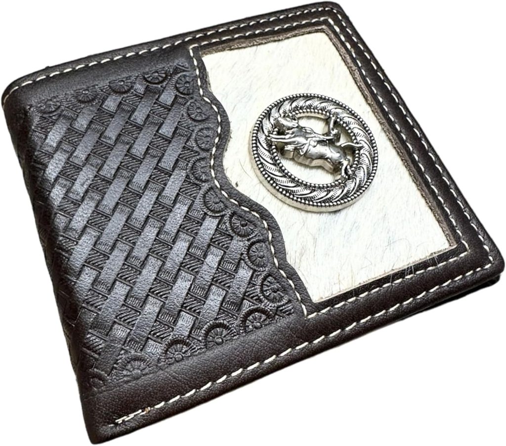 Cowhide Basketweave Bifold