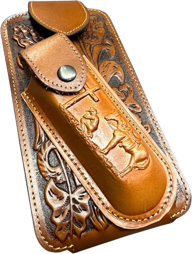 Floral Praying Cowboy Holster with Knife Holder