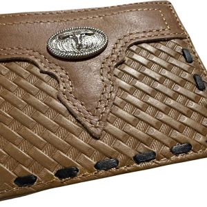 Concho Basketweave · Laced — Longhorn · Brown