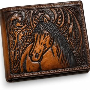 Embossed Horse Bifold — Faded