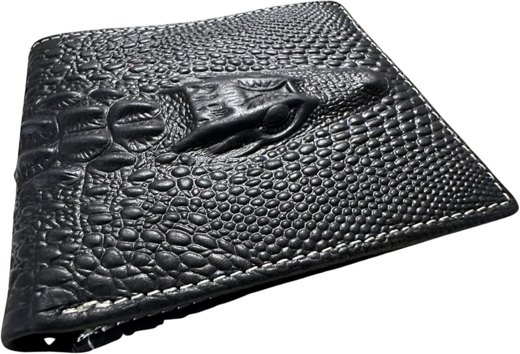 Croc-Embossed Bifold