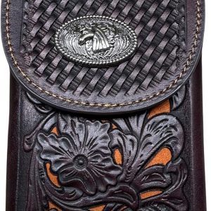 XXL Laser-Cut Floral Holster — Coffee & Gold