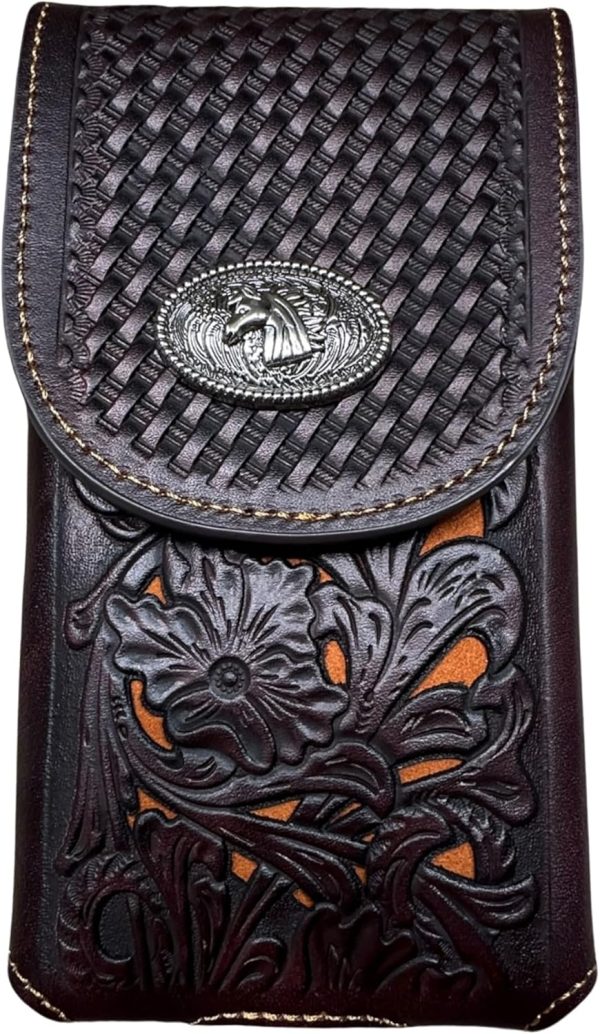 XXL Laser-Cut Floral Holster — Coffee & Gold