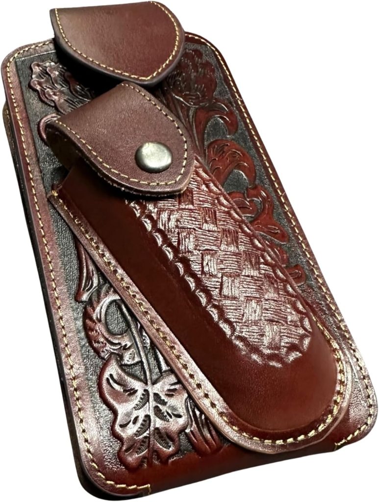 Floral Longhorn Holster with Knife Holder