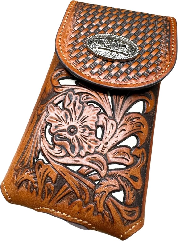 Laser-Cut Floral Praying Cowboy Holster