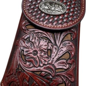 Laser-Cut Floral Praying Cowboy Holster — Brown & Coffee