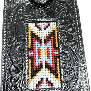 Beaded Aztec Cowboy Holster — Black